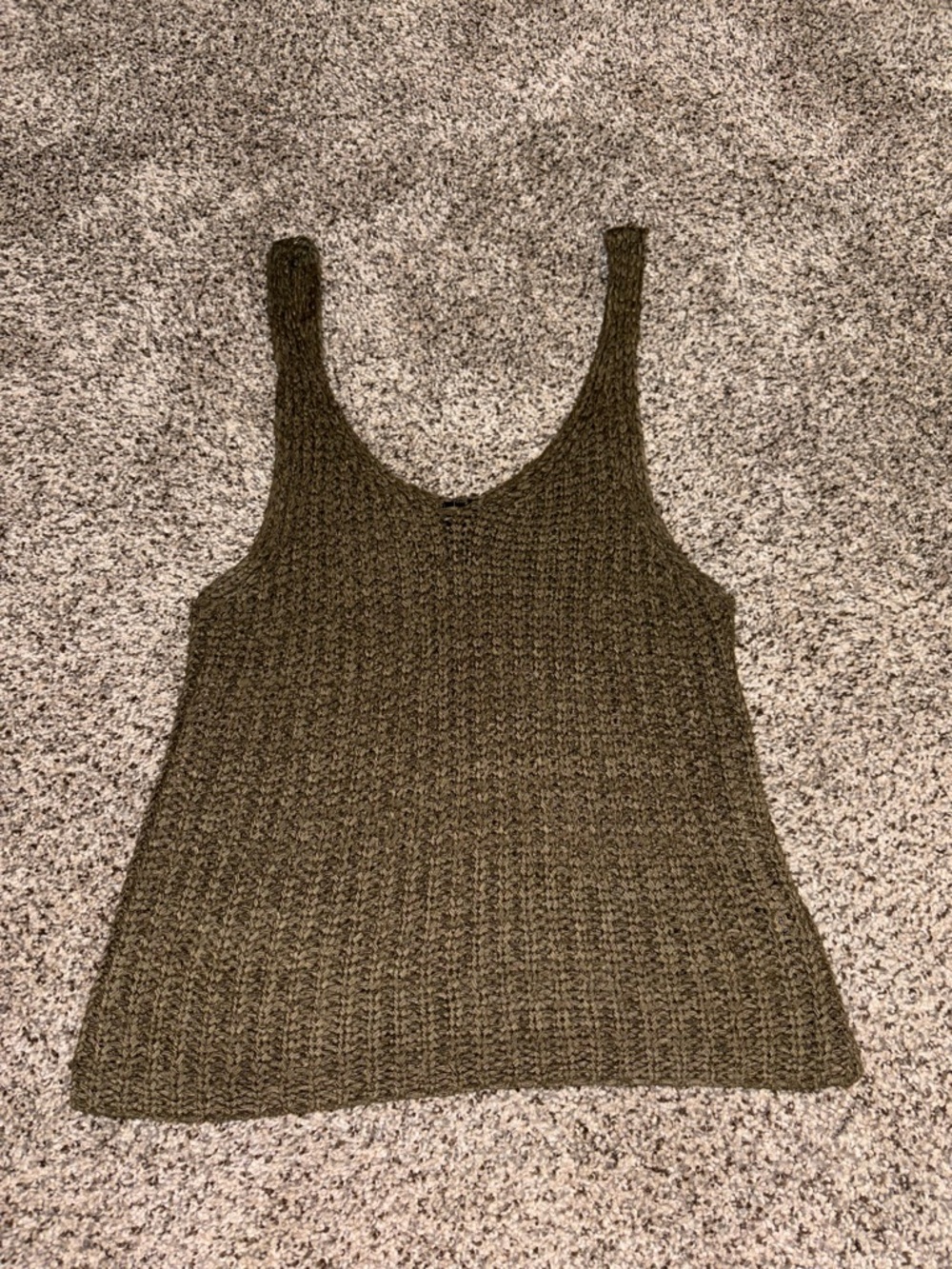 moon & madison Olive Green Knit Tank